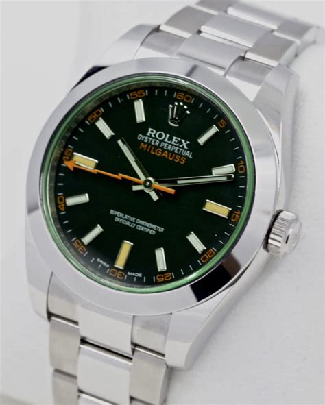 rolex milgauss anniversary edition|Rolex Milgauss price new.